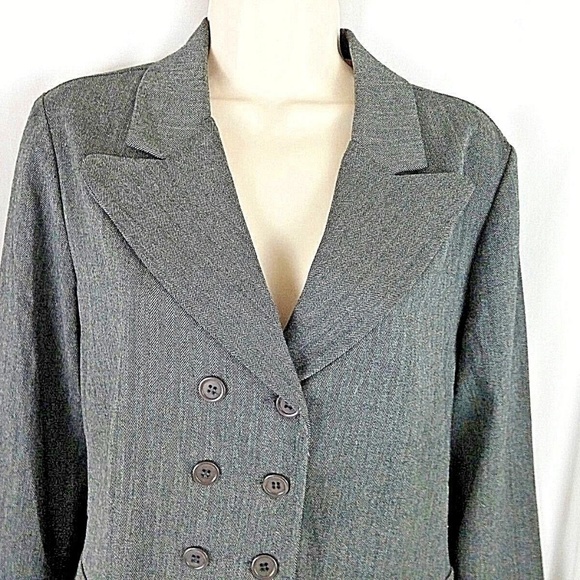 Breakin' Loose Blazer Size 10 Gray Solid Lined - Picture 1 of 4